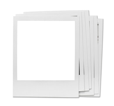 Vintage Polaroid, instant photo frame isolated in transparent PNG, polaroid frame - isolated design element