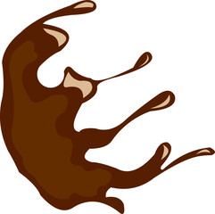 Chocolate Splash Illustration