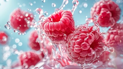 Photography of circular raspberry juice splash swi  196 raspberry, fruit, berry, isolated, food, red, ripe, sweet, fresh, raspberries, healthy, white, dessert, macro, juicy, delicious, berries, diet, 
