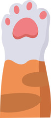 Foot Cat Illustration