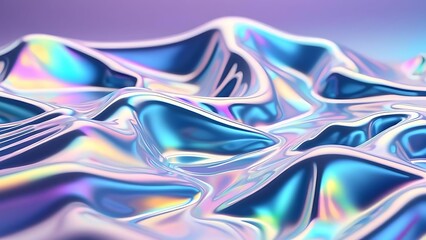 3d holographic gradient, Vibrant and Mesmerizing Exploration of Light, Color, and Movement in a Fluid Digital Landscape, Abstract Background