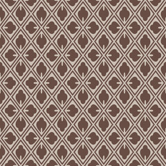 Japanese Diamond Flower Tile Vector Seamless Pattern