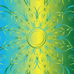 This is simple and vector gradient mandala background. It is editable.