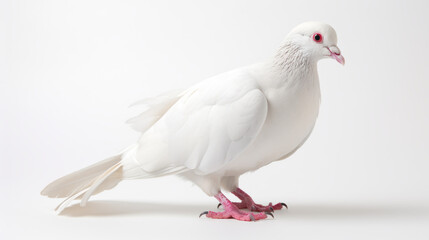 Fototapeta premium white dove isolated on white background