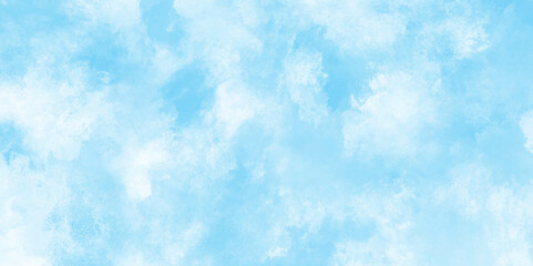 sky clouds for wallpaper backdrop background, shiny and clear painted light blue clouds watercolor background, The summer is colorful clearing day Good weather with natural blue clouds.