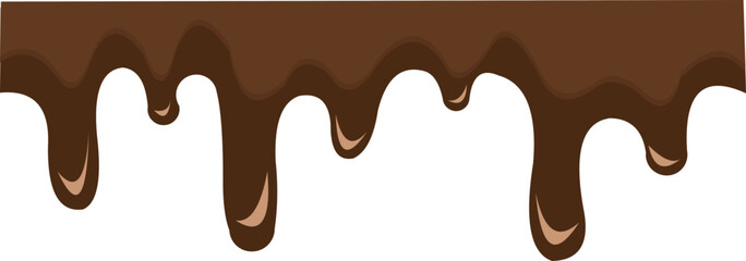 Melted Chocolate Corner Border