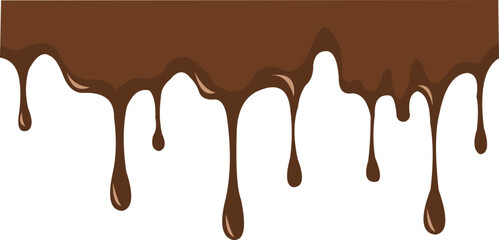 Melted Chocolate Corner Border