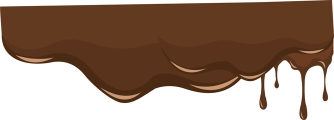 Melted Chocolate Corner Border