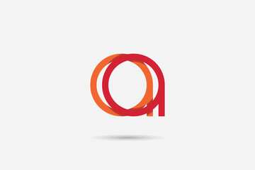 Fototapeta premium Letter AA logo design, initial AA logo with minimalist design.