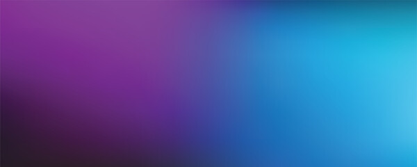 Blurred neon glow black, blue, pink and purple colors flow gradient background. Wide banner modern technology design vector