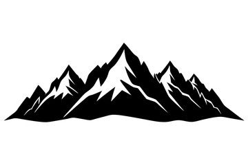Mountain Skyline Landscape Vector Silhouette illustration
