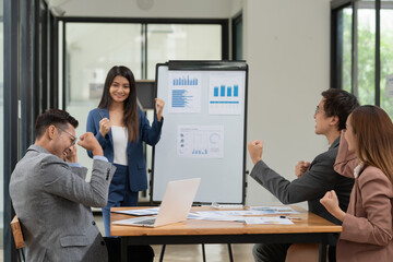 Asia business meeting   consultations of business people in the company's meeting room. 