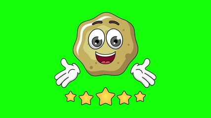 Loose stools cartoon gives 5 stars, high rating, highly recommended