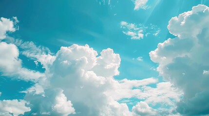Time lapse video of dramatic white clouds on blue sky after storm