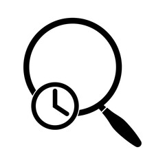 Search history icon on white