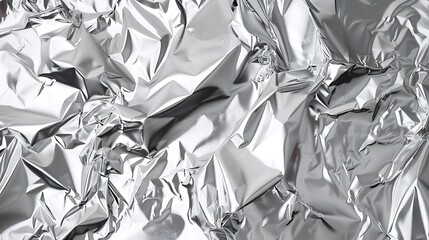Crumpled Metallic Foil Texture