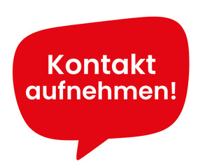 roter CTA Button Sprechblase Bubble