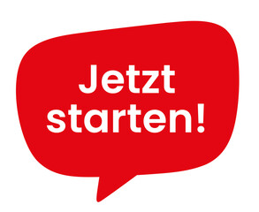 roter CTA Button Sprechblase Bubble