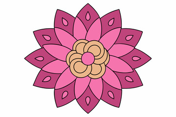 Victorian Flowers Vector Art illustration
