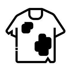 textile waste Line Icon