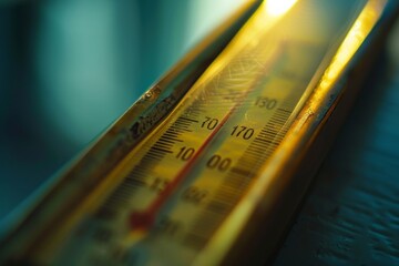 Close-up of a Thermometer.