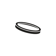 Naklejka premium ring icon illustration