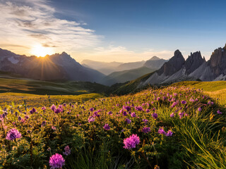 Obraz premium spring in the mountains