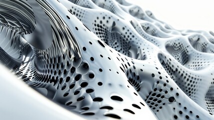An abstract representation of a political tension. The art style tessellating textures resembling a web, weave or weft.