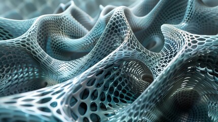 An abstract representation of a political tension. The art style tessellating textures resembling a web, weave or weft.