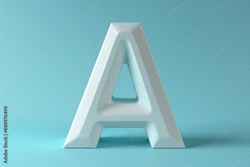 Fototapete a 3d illustration of the letter a with depth and dimensionality perfect for modern and eye-catching 