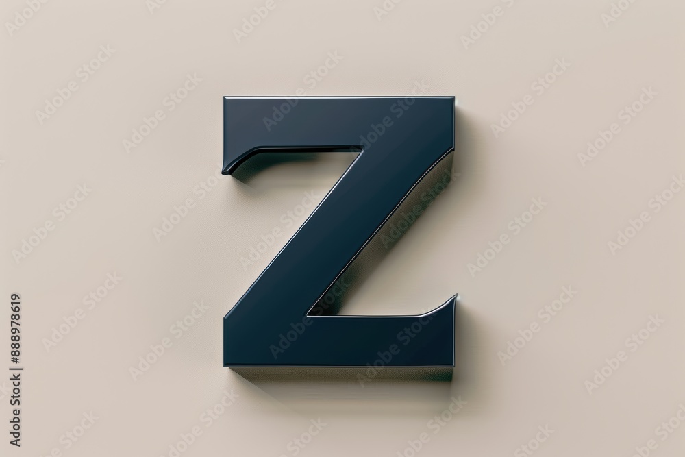Fototapete a minimalist illustration of the letter z featuring clean lines and a simple yet elegant design. ide