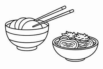 bundle-of-ramen-in-bowls-and-chopsticks 