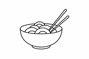 undle of ramen in-bowls and chopsticks set