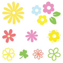 Pastel Floral Pattern. Warm and charming pattern featuring pastel-colored flowers. Seamless design brings sweetness and cuteness, perfect for backgrounds, fabrics, or carpets. Vector flower.