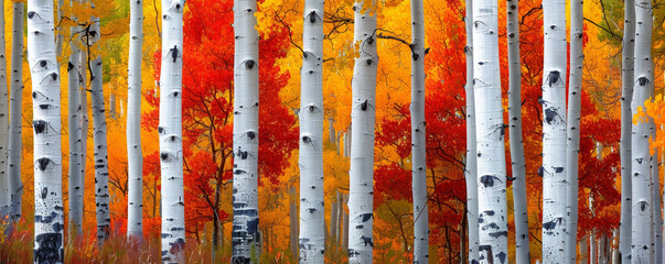 Obraz premium aspen_trees_in_the_fall