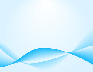 波　ウェーブ背景　下部　青色