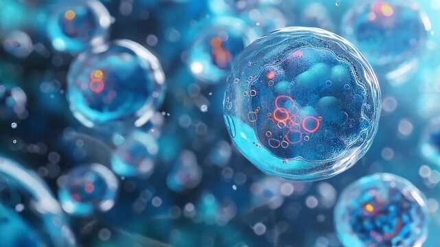 abstract background with bubbles embrio, video background 