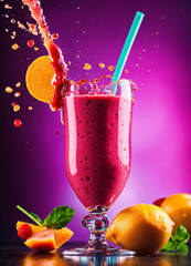 cocktail with fruits