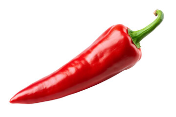 Red chili pepper isolated transparent background