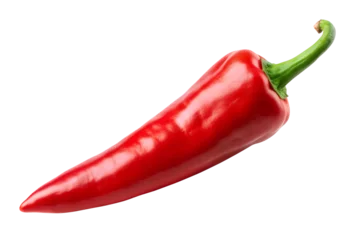 Red chili pepper isolated transparent background