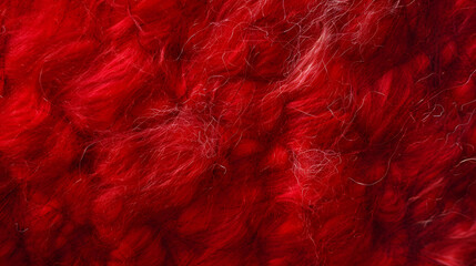 Red Felting Wool Background