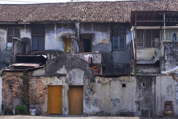 Rusty and Weathered: The Unique Back of a Nanyang Terrace House in George Town
