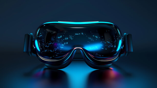 Futuristic sports goggles