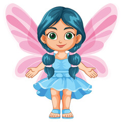 Cute Fairy with Pink Wings