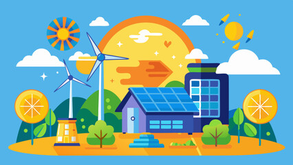 The city is powered by green electricity.