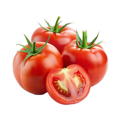 tomatoes isolated on white background