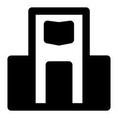 library icon solid style