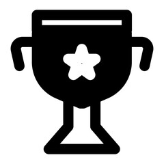trophy icon solid style