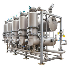 Obraz premium Industrial Filtration Unit with Valves