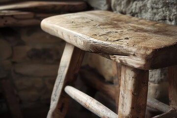 old wooden table